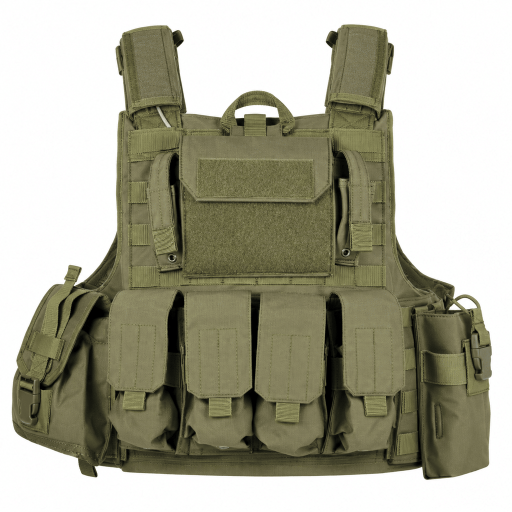 Utility Training Vest with Front Pouches, Side Storage and Patch Panel