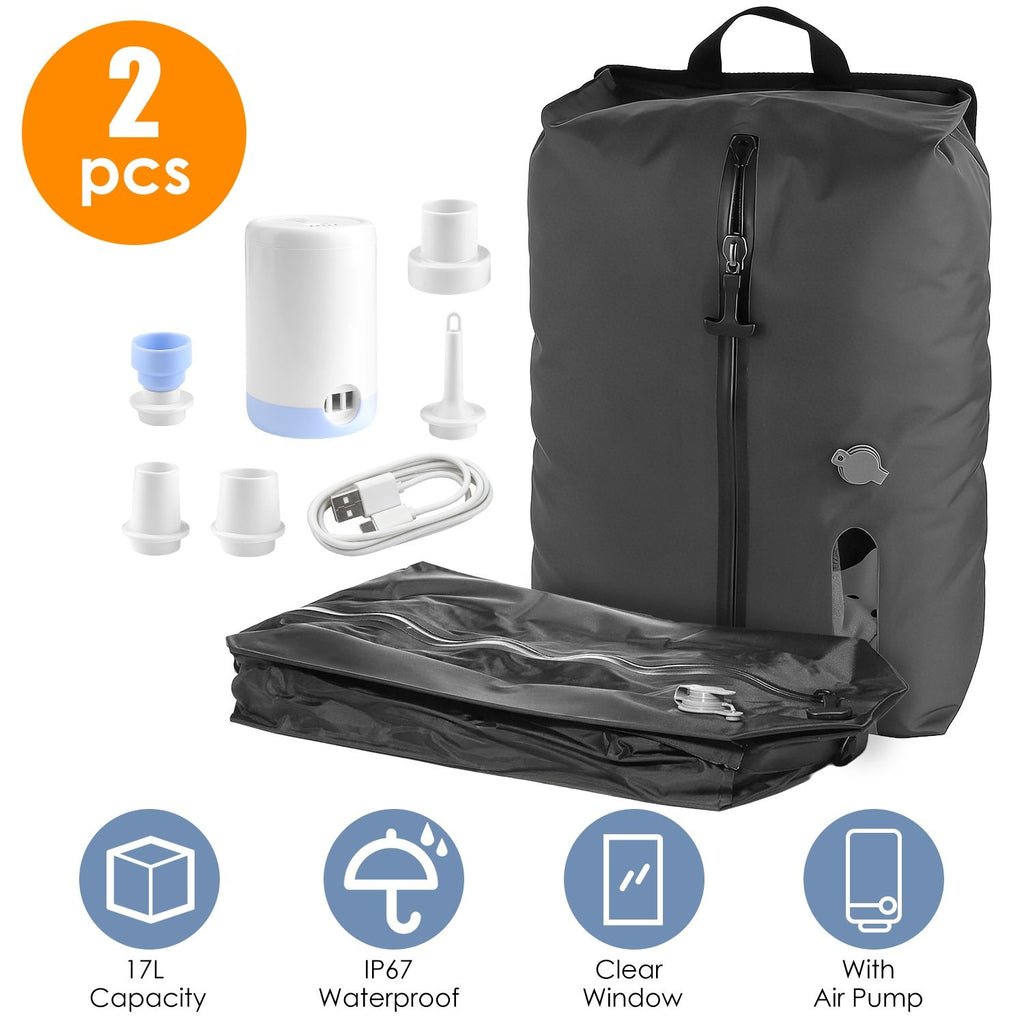 Vacuum Bags with Pump Packing Organizers for Clothing Luggage Backpack Suitcase