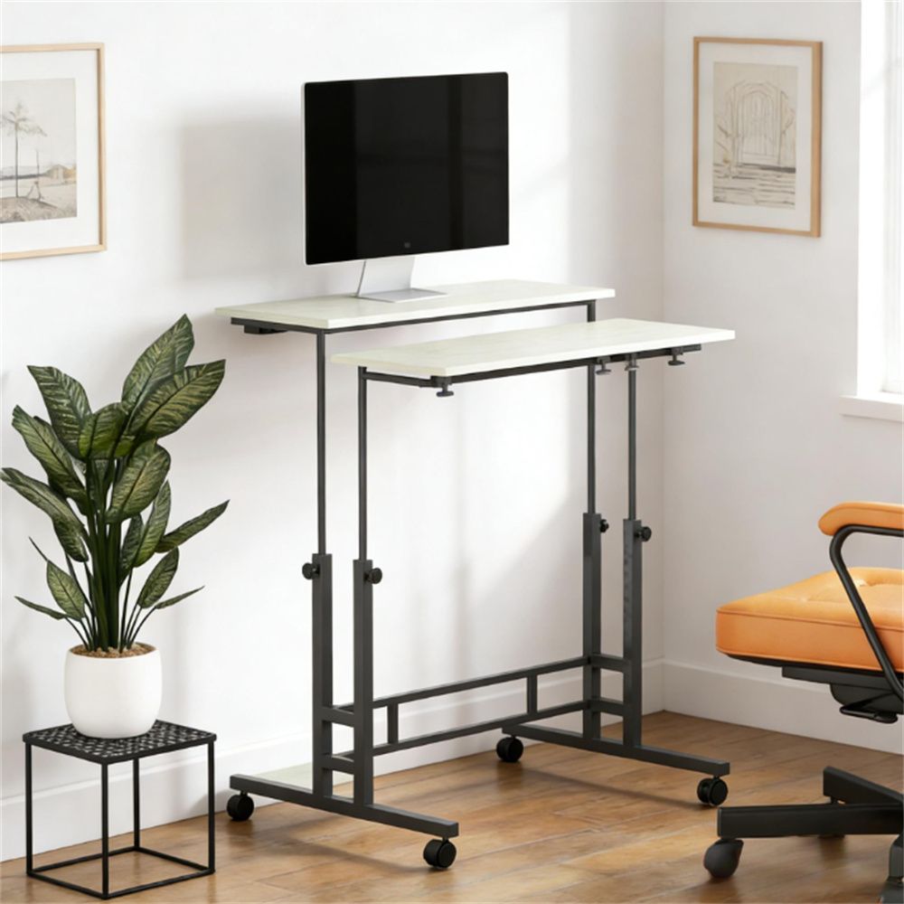 Vertical desk, home office desk, study desk, computer desk, oak