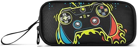 Video Game Pencil Case Large Capacity Pen Box Makeup Pouch Holder Organizer Stationery Bag for Office School College Traval Adults