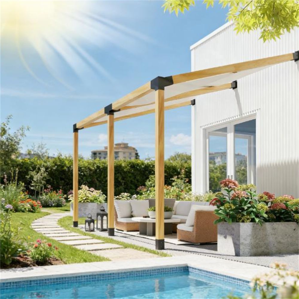 Vine frame kit, rattan frame, column base, black