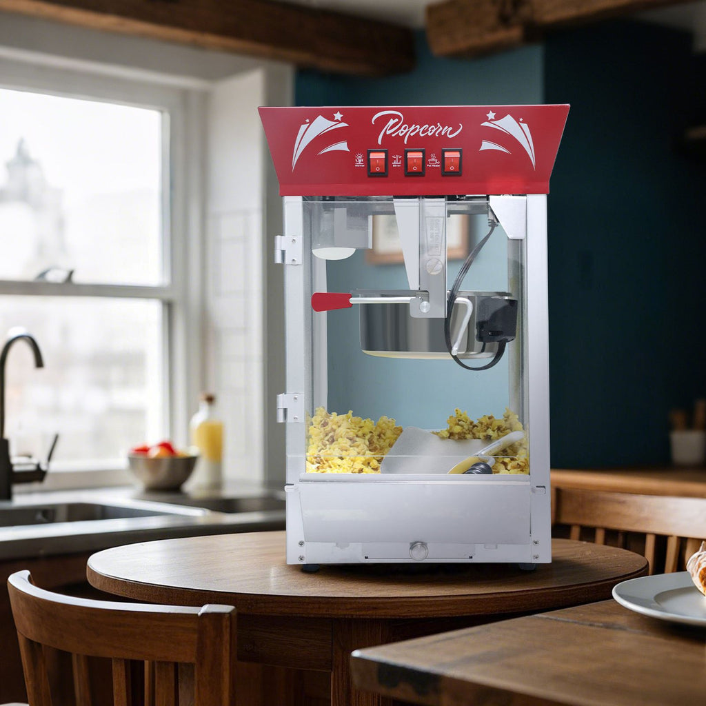 W Countertop Popcorn Popper for Parties, Events, and Home Theater, Black
