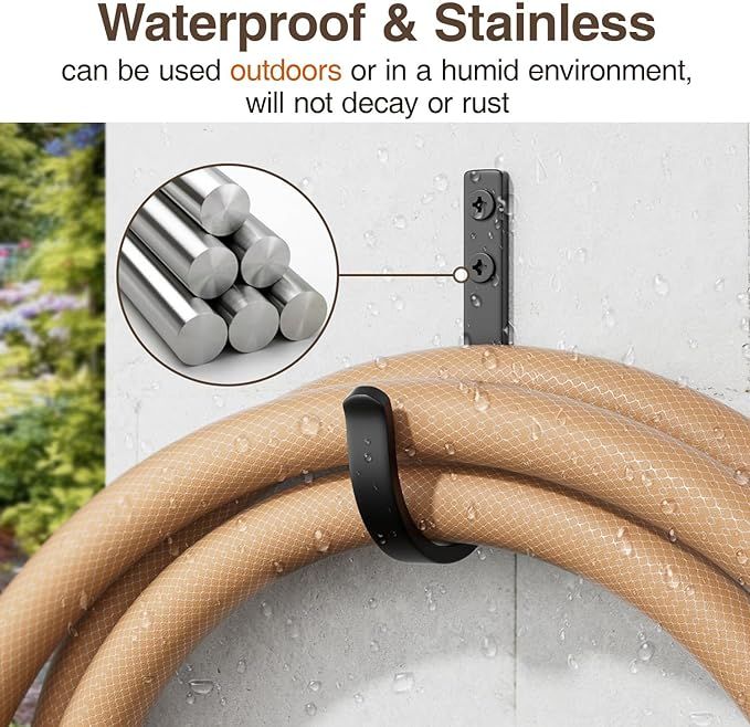 Wall Hooks for Hanging Towel Coat  Screw in Metal Hanger Wall Mount for Outdoor