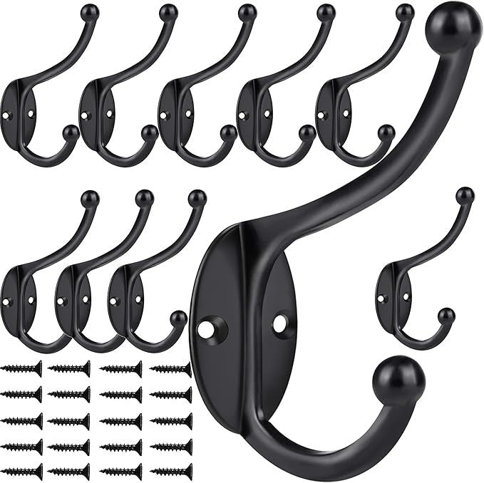 Wall Hooks10Pcs Coat Hooks Hardware Towel Hooks for Hanging Coats
