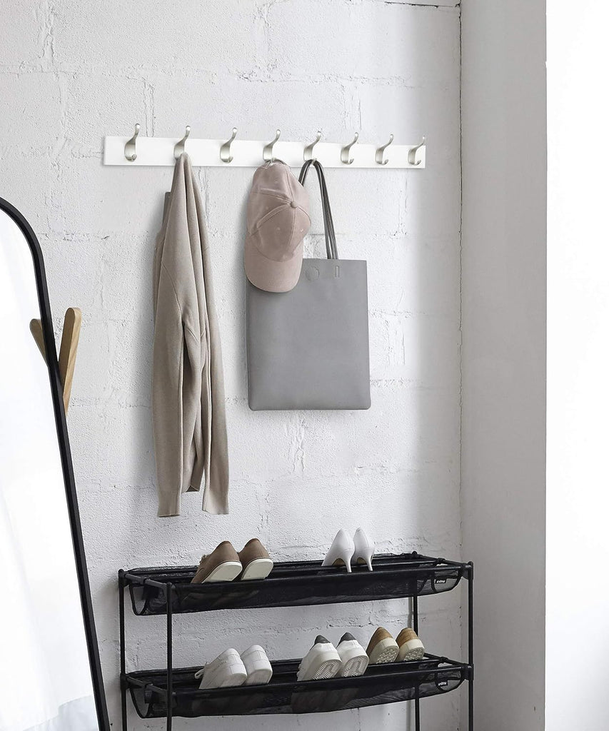 Wall Mounted Modern Coat Rack with Versatile Storage Hooks