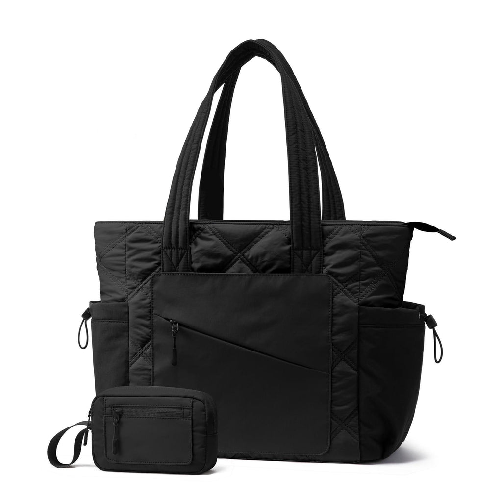 Waterproof Large Capacity Tote Bag, Comes with Small Change Bag, Multi Layer Handbag for Commuting, Mother and Baby Travel