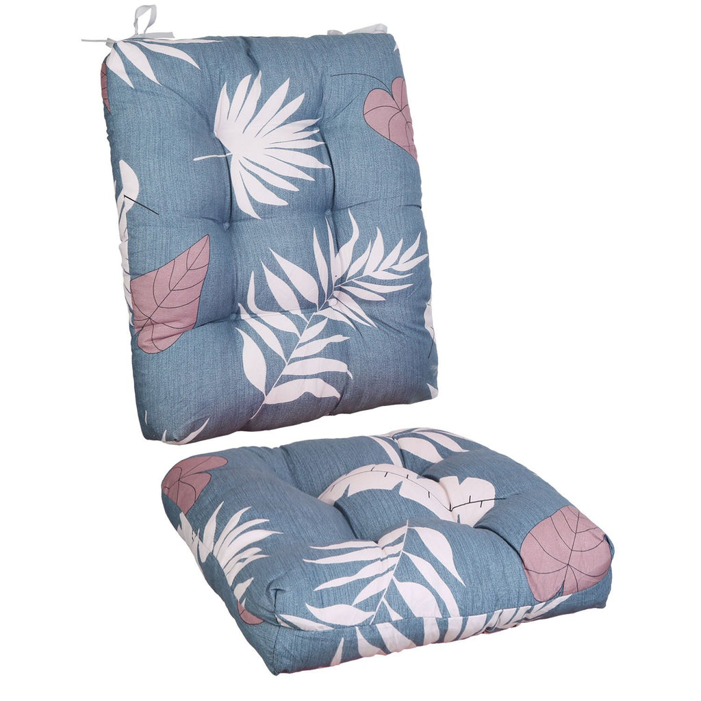 Waterproof Rocking Chair Cushion Upper And Lower Back And Seat Sets with Non-Slip Ties Oxford Cloth Surface Polyester Filling Comfortable for Indoor Home Office Car