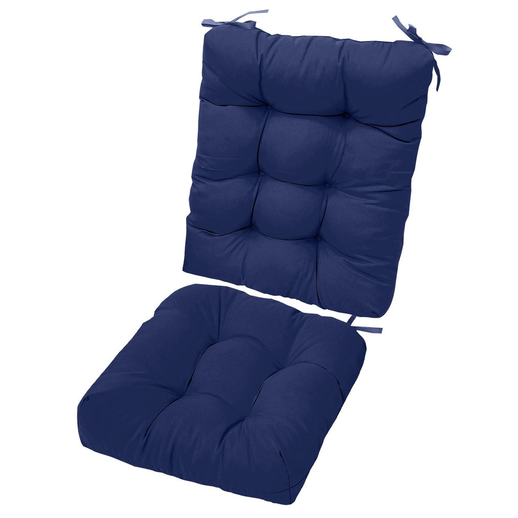 Waterproof Rocking Chair Cushion Upper And Lower Back And Seat Sets with Non-Slip Ties Oxford Cloth Surface Polyester Filling Comfortable for Indoor Home Office Car