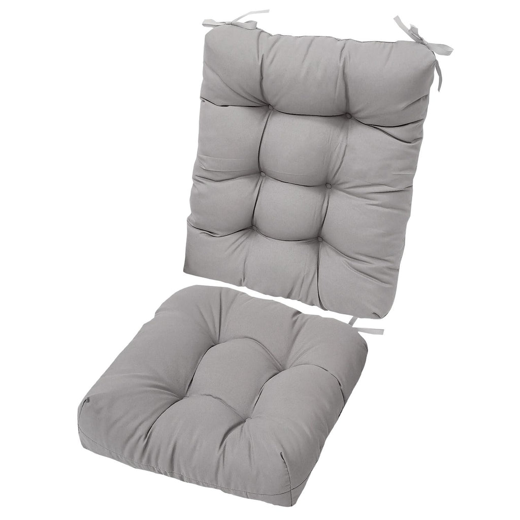 Waterproof Rocking Chair Cushion Upper And Lower Back And Seat Sets with Non-Slip Ties Oxford Cloth Surface Polyester Filling Comfortable for Indoor Home Office Car