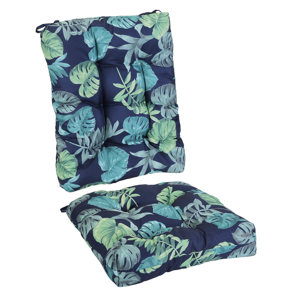 Waterproof Rocking Chair Cushion Upper And Lower Back And Seat Sets with Non-Slip Ties Oxford Cloth Surface Polyester Filling Comfortable for Indoor Home Office Car