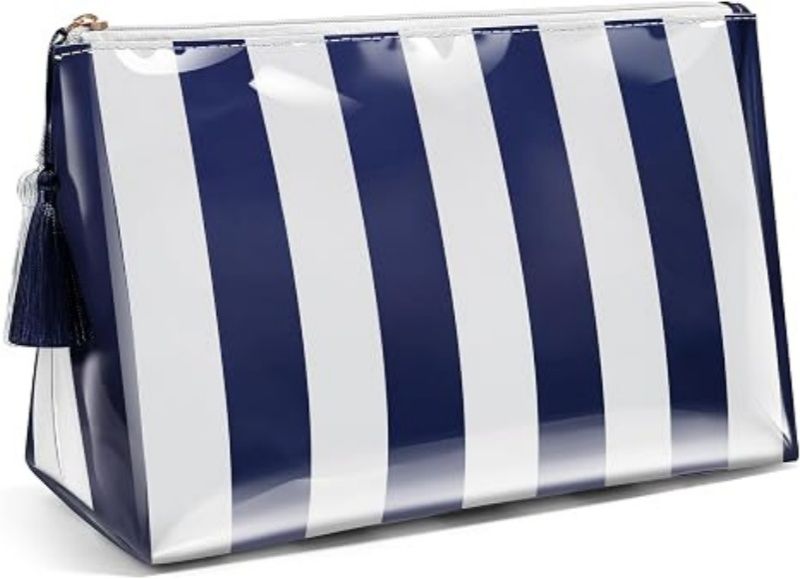Waterproof Travel Makeup Bag Organizer Zipper Pouch Beach Summer Vacation Essentials Gifts for Women
