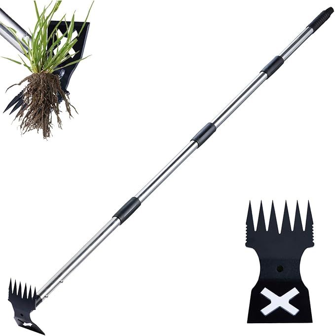 Weed Puller Tool with Long Handle  Manual Weeder