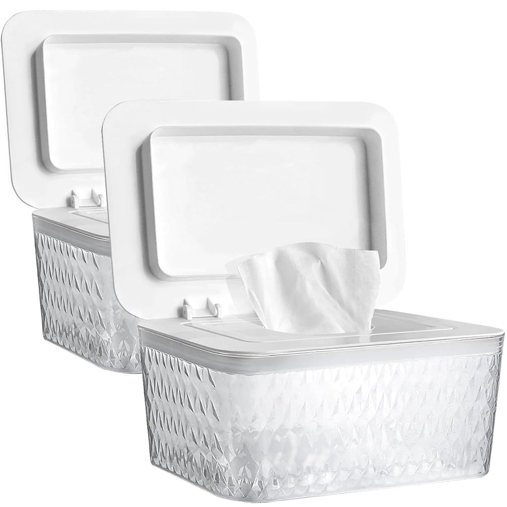 Wet Baby Wipes Dispenser - Large Capacity Wipe Holder Seal-Designed Dust-Proof Wet Wipes Container Keep Diaper Wipes Fresh