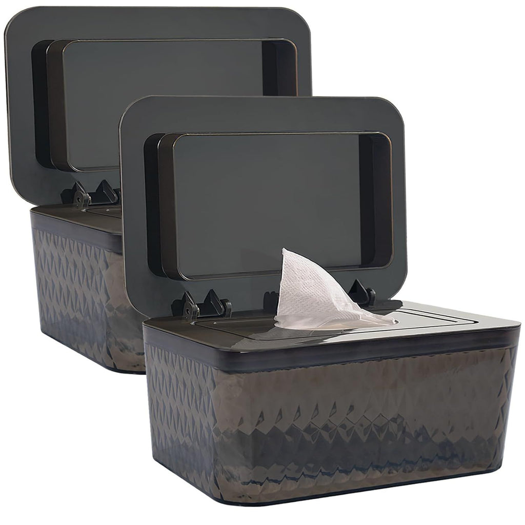 Wet Baby Wipes Dispenser - Large Capacity Wipe Holder Seal-Designed Dust-Proof Wet Wipes Container Keep Diaper Wipes Fresh