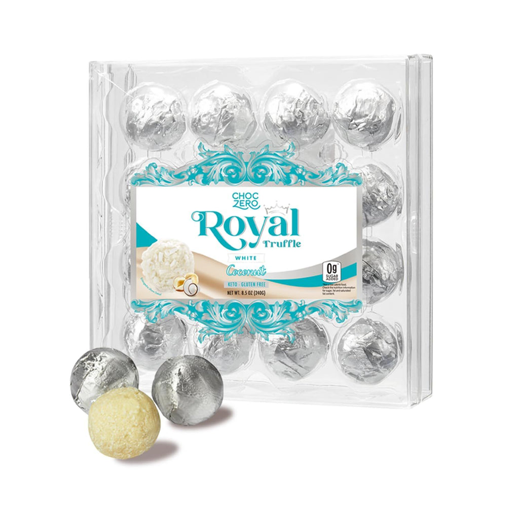 White Chocolate Coconut Hazelnut Truffles, 16 Individually Wrapped Pieces, 8.5 Ounce