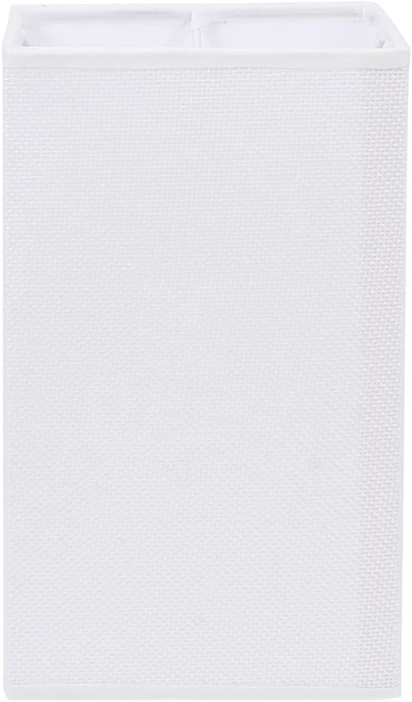 White Lamp Shade, Universal Square Lamp Shade, Replacement Rectangular Lampshade