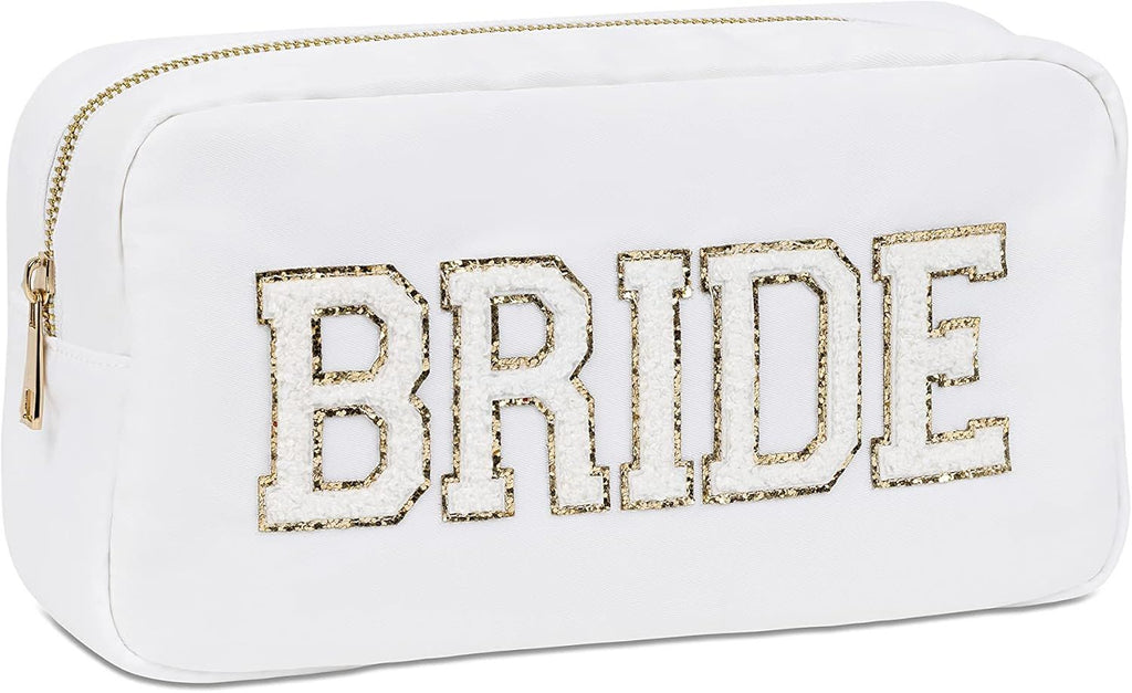 White Nylon Bride Pouch or Bag