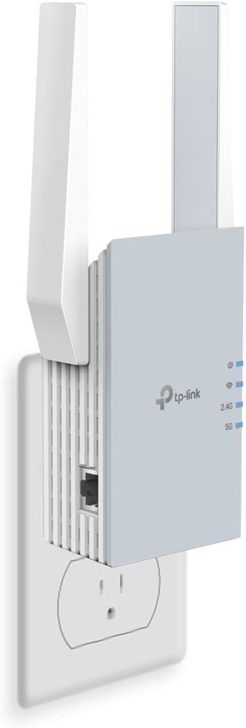 WiFi 6 Range Extender w/Ethernet Port | 1.5G Dual-Band Wireless Repeater Amplifier | Up to 1800 Sq. Ft., 64 Devices | Internet Signal Booster | APP Setup | EasyMesh Compatible
