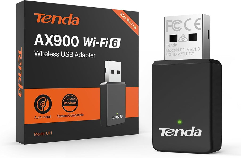 WiFi Adapter for Desktop PC, AX900 USB WiFi Adapter with Dual Band 600Mbps 5GHz/ 286Mbps 2.4GHz, Built-in Driver for Windows 11/10/7, USB WiFi Dongle