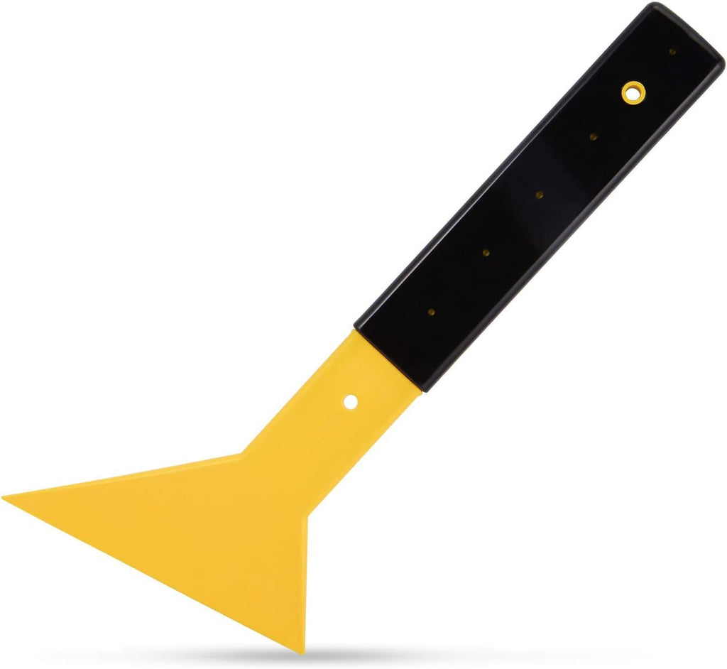 Window Tint Squeegee Long Handle Scraper Tool Triangle Slim Foot Tinting Squeegee Windshield Snow Frost Ice Removal Tool for Cars Trucks Window Film Installation Applicator Tool