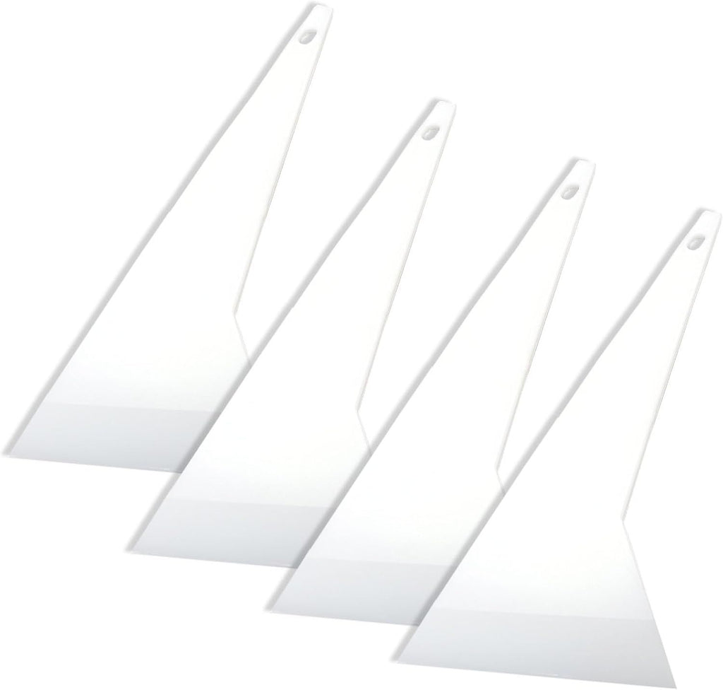 Window Tint Tools 4Pcs Plastic Long Handle Window Tint Squeegee Tint Kit for Window Tinting Application