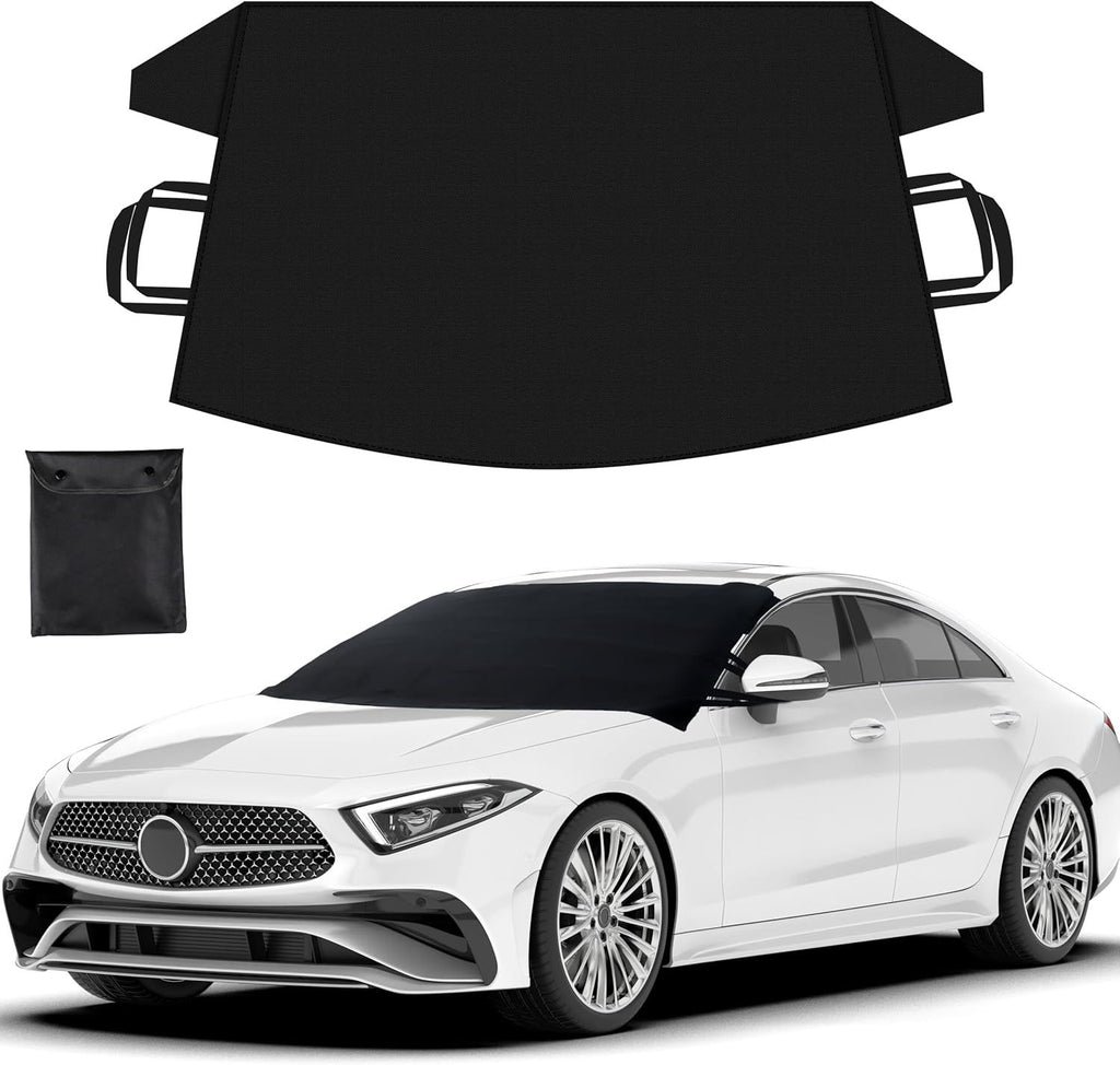 Windshield Snow Cover for Car, SUV, Truck - Toughest Car Protector for Ice & Sleet, Weatherproof for Winter