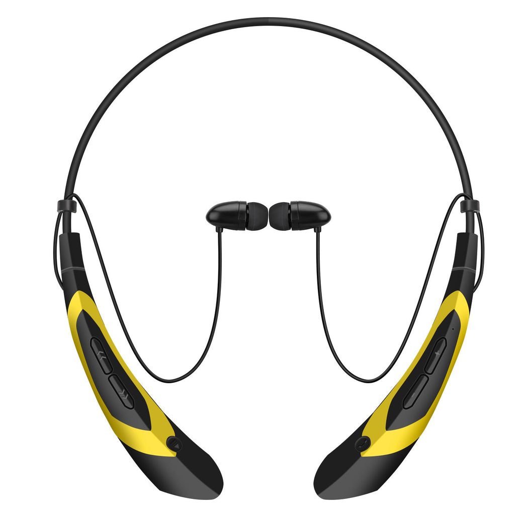 Wireless Neckband Headphones V5.0 Sweat-proof Sport Headsets Earbuds In-Ear Magnetic Neckbands Stereo Earphone Deep Bass Earphone w/Mic