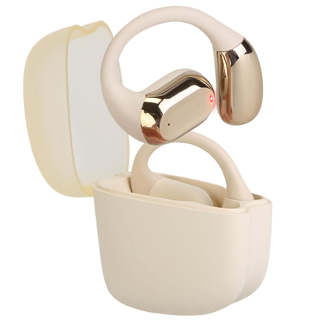 Wireless V5.4 Open Ear Earbuds with Earhook LED Display Charging Case IPX5 Waterproof 300Hrs Standby Time Touch Control Stereo Sport Headphones for Workout Running