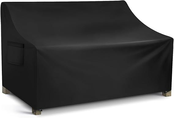 WLEAFJ Patio Sofa Cover Waterproof, 3-Seater Outdoor Sofa, Heavy Duty Deep Lounge Loveseat, Large
