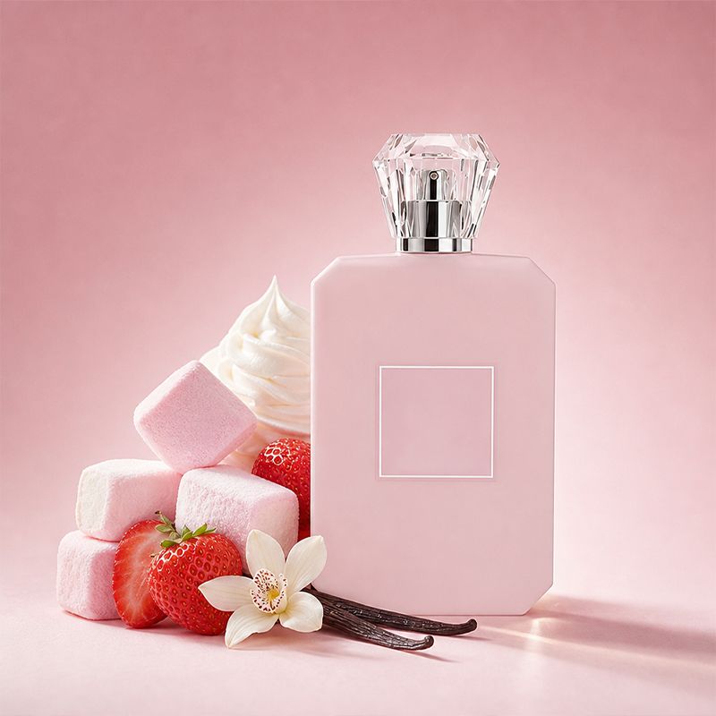 Women Eau De Parfum 100ml, Marshmallow Fluff Gourmand Perfume, Fluffy Marshmallow, Juicy Strawberry, Whipped Vanilla,Sweet Scent for Daily Dating Holiday Gift