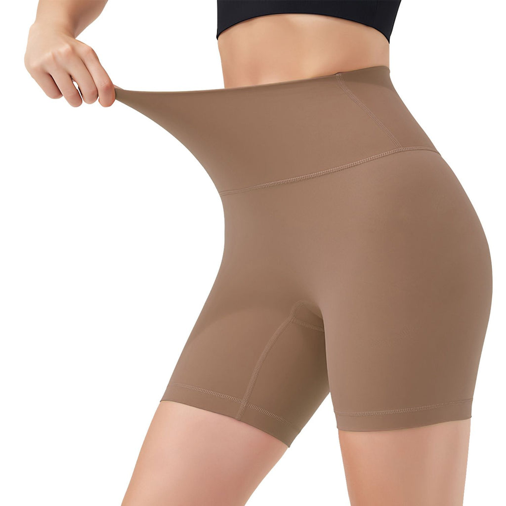 Women's High Waist Biker Shorts Tummy Control Pants Athletic Leggings Spandex Booty Shorts with 6.3In Inseam No Front Seam for Workout Yoga Running Volleyball Dance