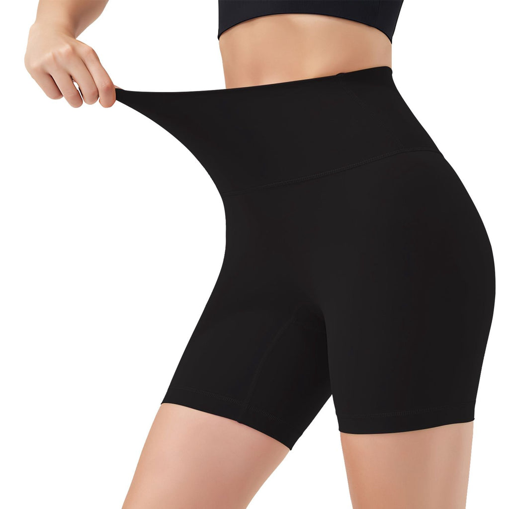 Women's High Waist Biker Shorts Tummy Control Pants Athletic Leggings Spandex Booty Shorts with 6.3In Inseam No Front Seam for Workout Yoga Running Volleyball Dance