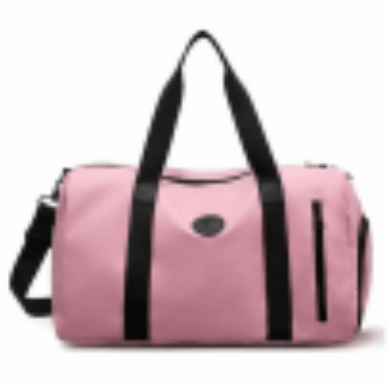 Women's Lightweight Nylon Weekender Duffel Bag with Side Pocket