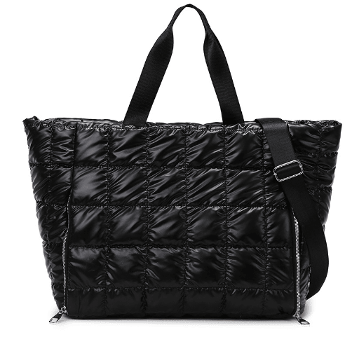 Women's Lightweight Puffy Crossbody Bags, Quilted Work Bags, Puffer Tote