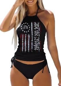 Womens Two-Piece  Set Cow Skull with Leopard Print Sets Swimwear Top Sets Swimwear