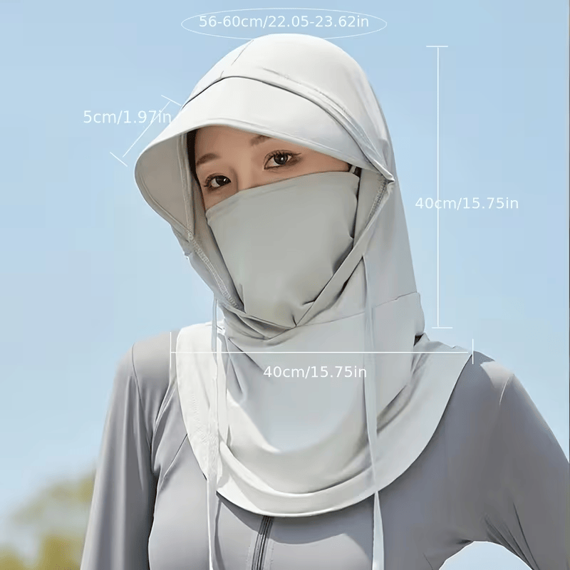 Women's UPF 50+ UV Sun Protection Waterproof Breathable Face Neck Flap Cover Folding Sun Hat