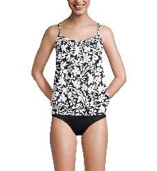 Women'sTummy HidingTop Swimsuit Adjustable Straps