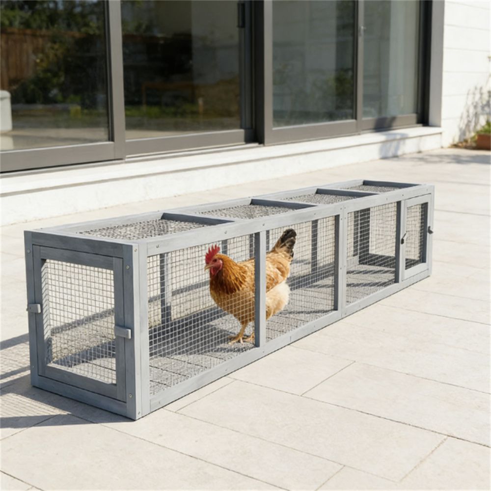 Wooden catwalk, cat cage, cat tunnel toy, dark gray