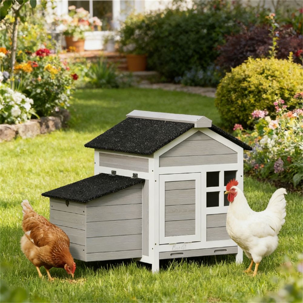 Wooden chicken cage, small animal cage, iron cage