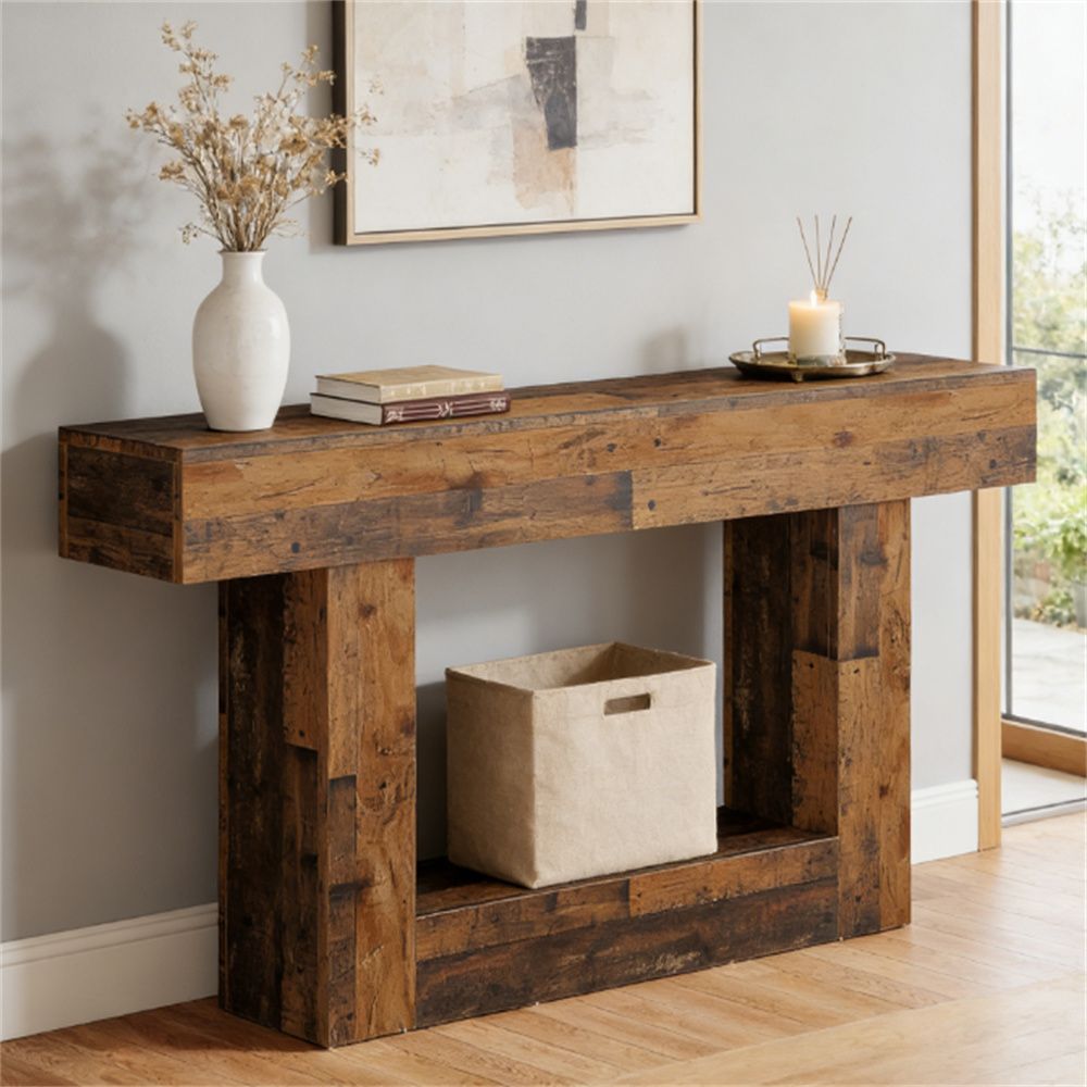 Wooden console table, sofa table, entrance table, lobby table