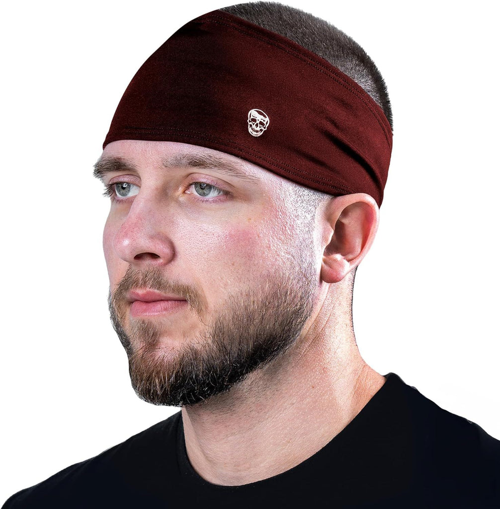 Workout Headbands for Men & Women-Comfortable Sweat Absorbing Band to Keep Hair Back During Running Sports Gym Cycling and Outdoor Activities