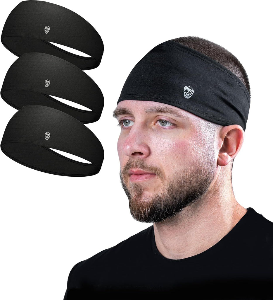 Workout Headbands for Men & Women-Comfortable Sweat Absorbing Band to Keep Hair Back During Running Sports Gym Cycling and Outdoor Activities
