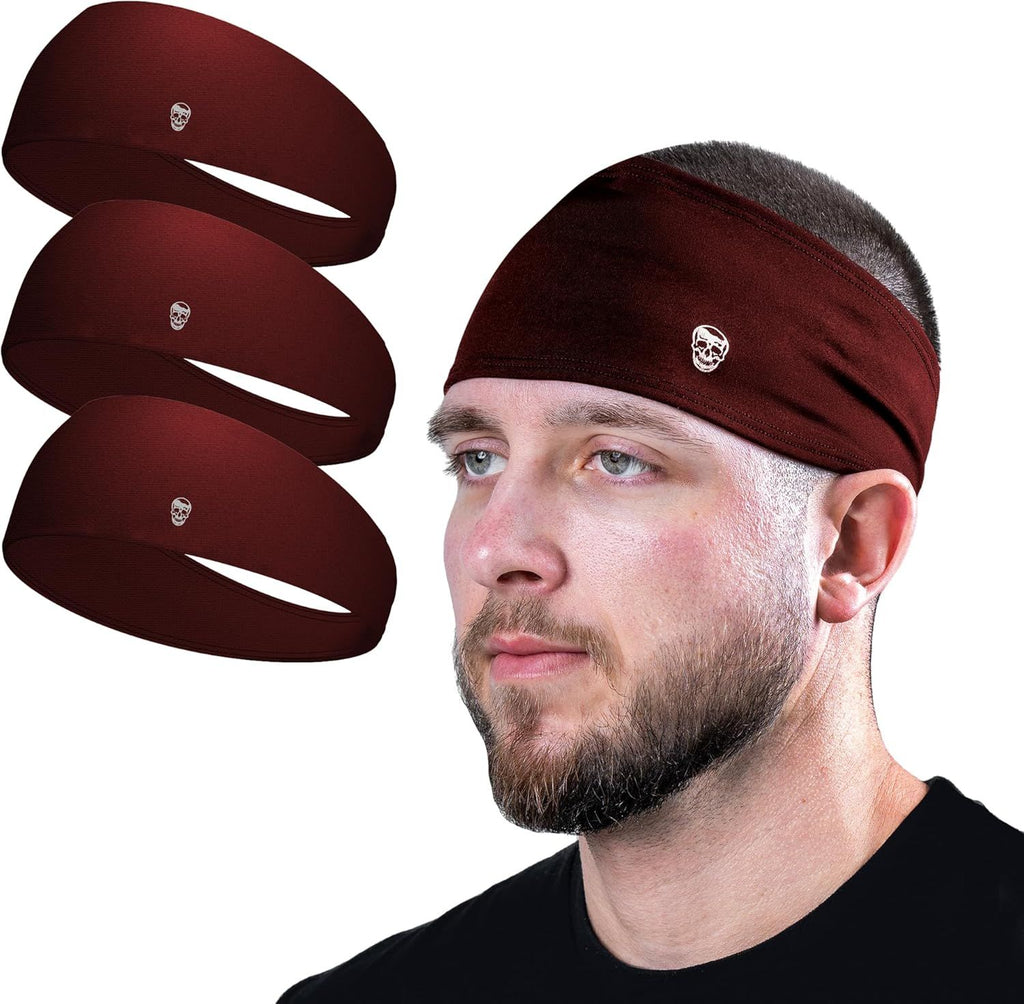 Workout Headbands for Men & Women-Comfortable Sweat Absorbing Band to Keep Hair Back During Running Sports Gym Cycling and Outdoor Activities