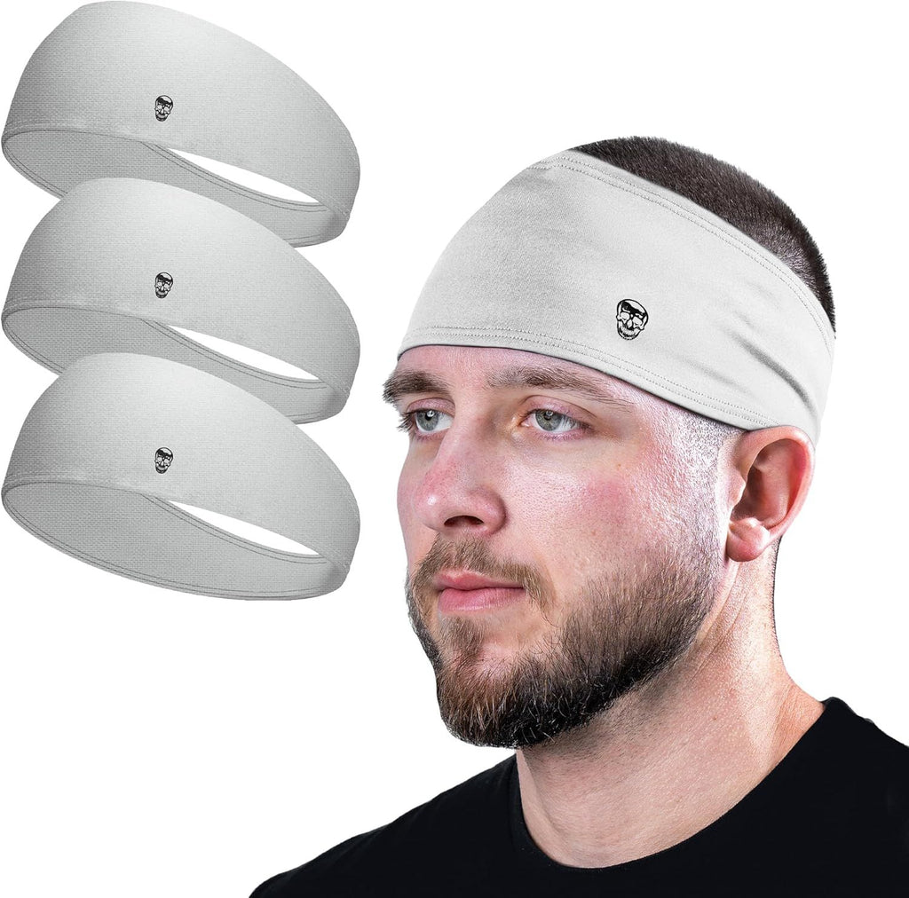Workout Headbands for Men & Women-Comfortable Sweat Absorbing Band to Keep Hair Back During Running Sports Gym Cycling and Outdoor Activities