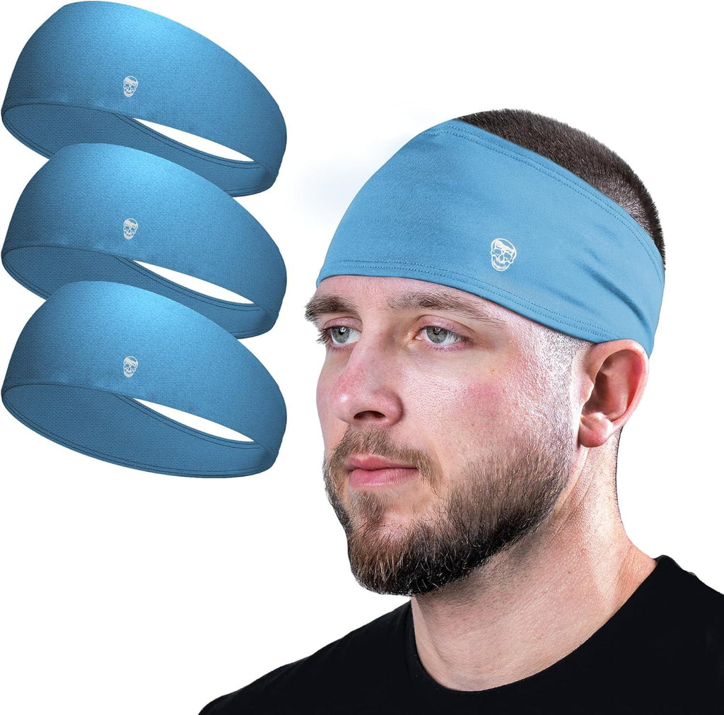 Workout Headbands for Men & Women-Comfortable Sweat Absorbing Band to Keep Hair Back During Running Sports Gym Cycling and Outdoor Activities