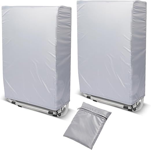 Zero Gravity Folding Chair Covers 2PCS, Waterproof UV-Proof 420D Oxford Cloth Lawn Patio Furniture Covers All